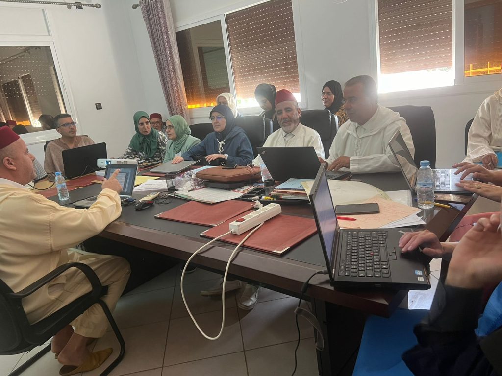 179f4dbf-71c7-40f2-bc3c-441b03b87a26-1024x768 دورة تكوينية لفائدة هيئة تحرير وكتاب الموقع الإلكتروني للمجلس العلمي المحلي بتازة