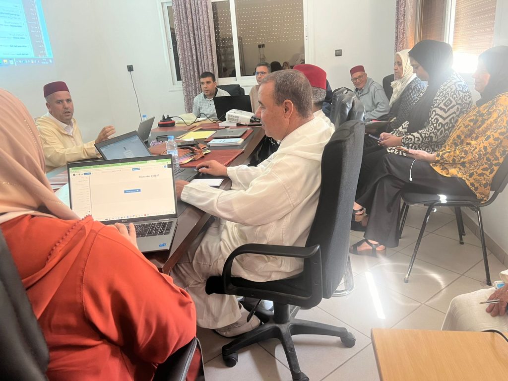 3623c953-f8b8-4cbf-8e52-421af2bc83fa-1024x768 دورة تكوينية لفائدة هيئة تحرير وكتاب الموقع الإلكتروني للمجلس العلمي المحلي بتازة