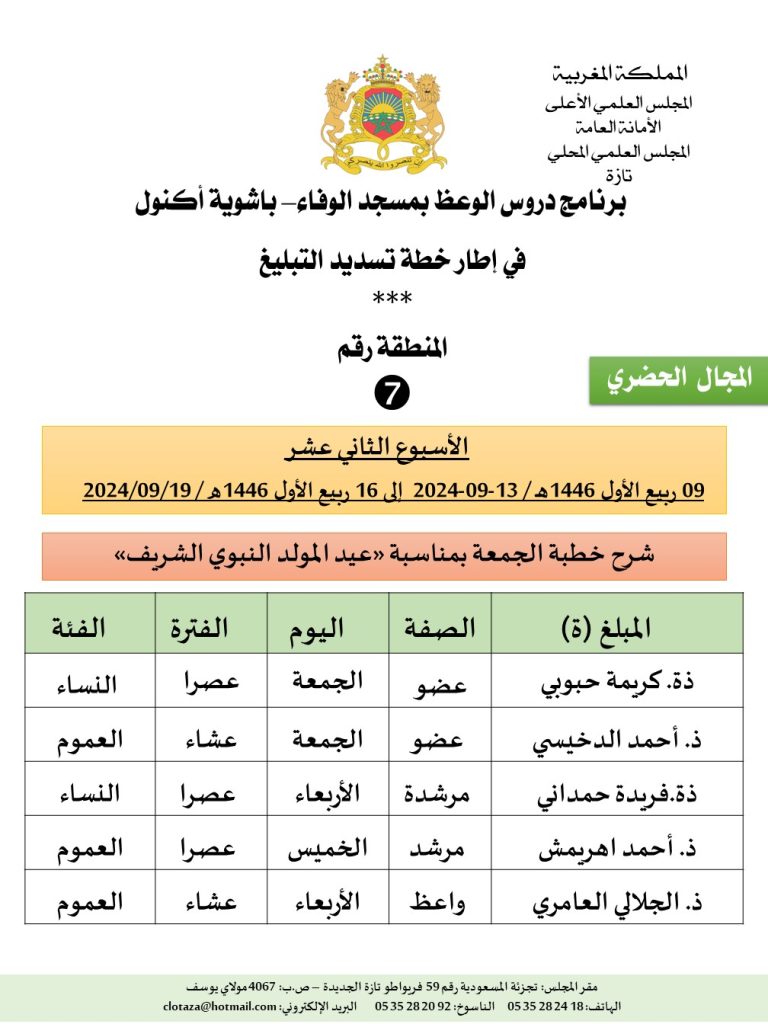Diapositive7-768x1024 برنامج الأسبوع الثاني عشر الخاص بتنزيل خطة تسديد التبليغ