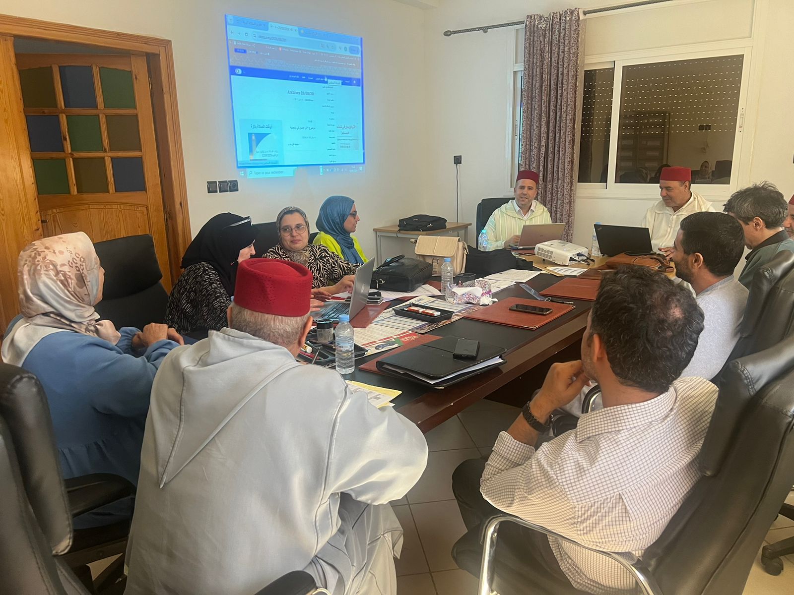 لقاء تكويني لفائدة السادة الأعضاء (هيئة تحرير الموقع الإلكتروني للمجلس العلمي المحلي بتازة)