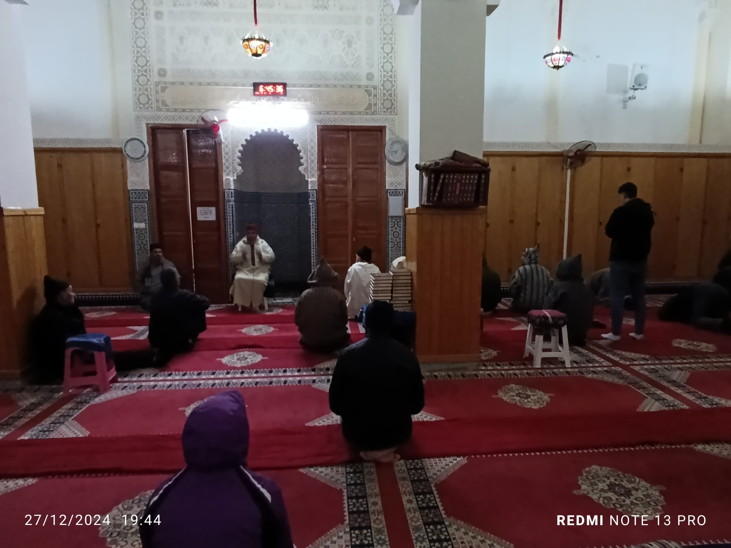 ** درس وعظي بعنوان : ” الإنفاق من ثمار الذكر والشكر” (في إطار خطة تسديد التبليغ) .