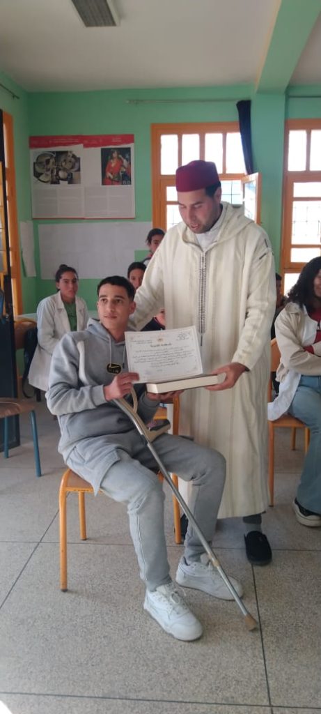 9-1-461x1024 مسابقة في الحديث النبوي الشريف بالثانوية الإعدادية ابن المقفع جماعة كلدمان (أقسام الجذوع المشتركة)