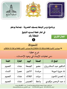 جداول-تسديد-التبلغ-تازة-الأسبوع-26_page-0001-225x300 *** برنامج دروس تسديد التبليغ الخاص بمناطق التجريب : ( ‘ الأسبوع 26 ‘ ) .