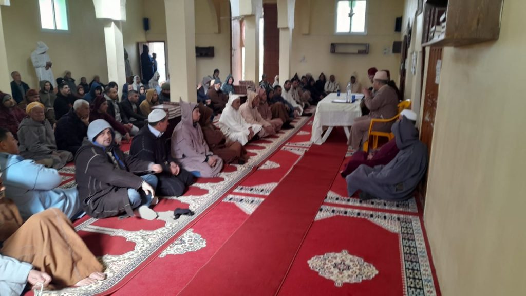 IMG-20250131-WA0016-1024x576 *** لقاء تواصلي بعنوان : (التضامن وأثره لدى المغاربة “نظام الشرط نموذجا”) مع ساكنة دوار أهل الزاوية بجماعة بني فراسن .