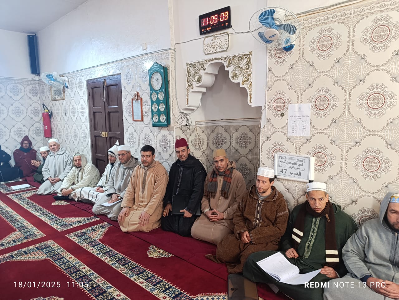 زيارة تفقدية لمتابعة دروس خطة ميثاق العلماء بالمسجد المركزي الصميعة