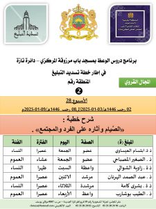 جداول-تسديد-التبلغ-تازة-الأسبوع-العشرون-عشر_page-0002-225x300 *** برنامج دروس تسديد التبليغ الخاص بمناطق التجريب : ( ‘ الأسبوع 28 ‘ ) .