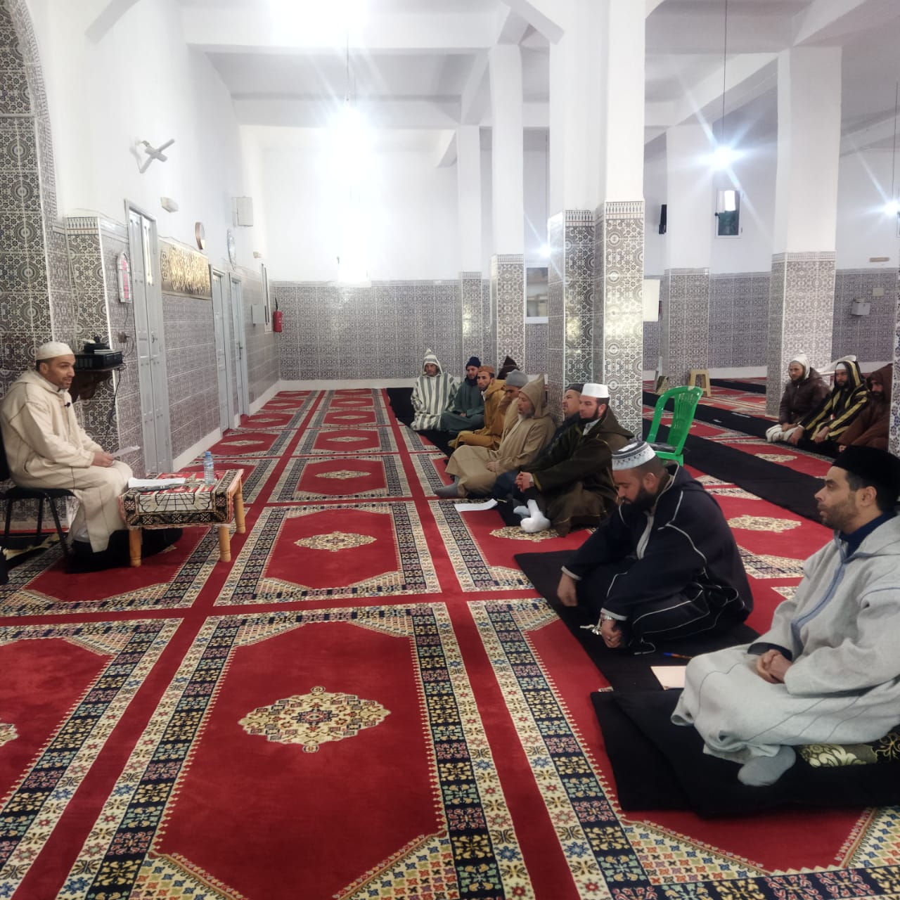 زيارة تفقدية لمتابعة دروس ميثاق العلماء بالمسجد المركزي بجماعة أجدير