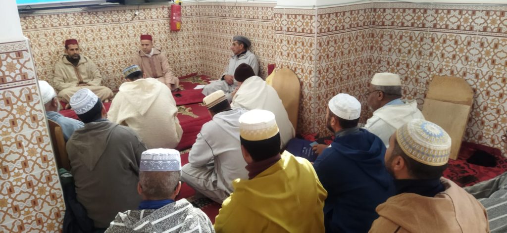 2-5-1024x471 زيارة تفقدية لمتابعة دروس ميثاق العلماء بمسجد الموحدين جماعة بوشفاعة