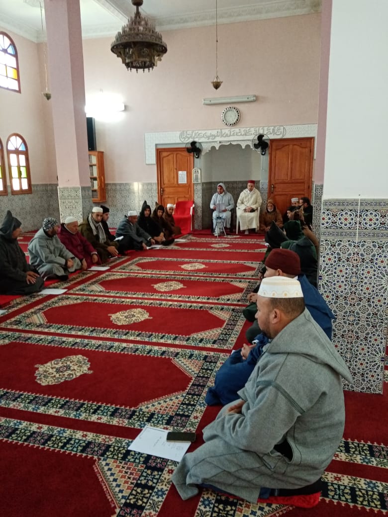 زيارة تفقدية لمتابعة دروس ميثاق العلماء بمسجد النور  بجماعة ابرارحة