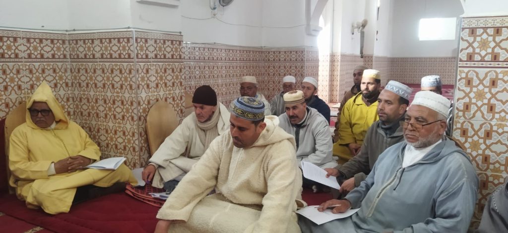 3-4-1024x471 زيارة تفقدية لمتابعة دروس ميثاق العلماء بمسجد الموحدين جماعة بوشفاعة