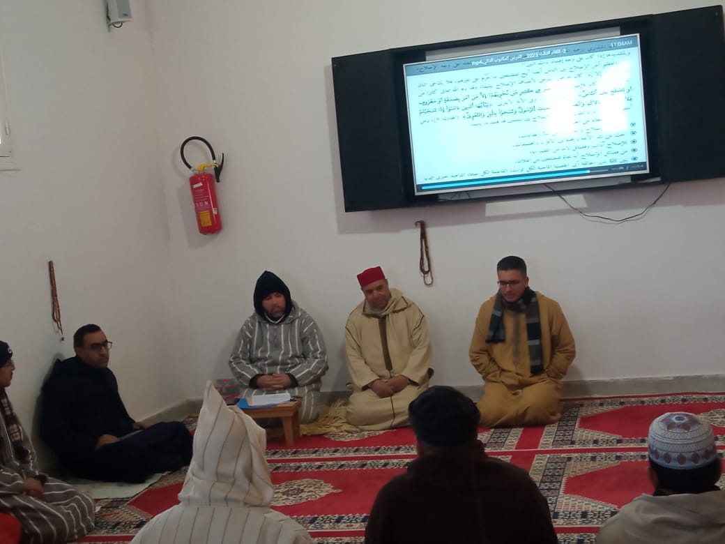 زيارة تفقدية لمتابعة دروس خطة ميثاق العلماء بمسجد أولاد الشريف المركزي