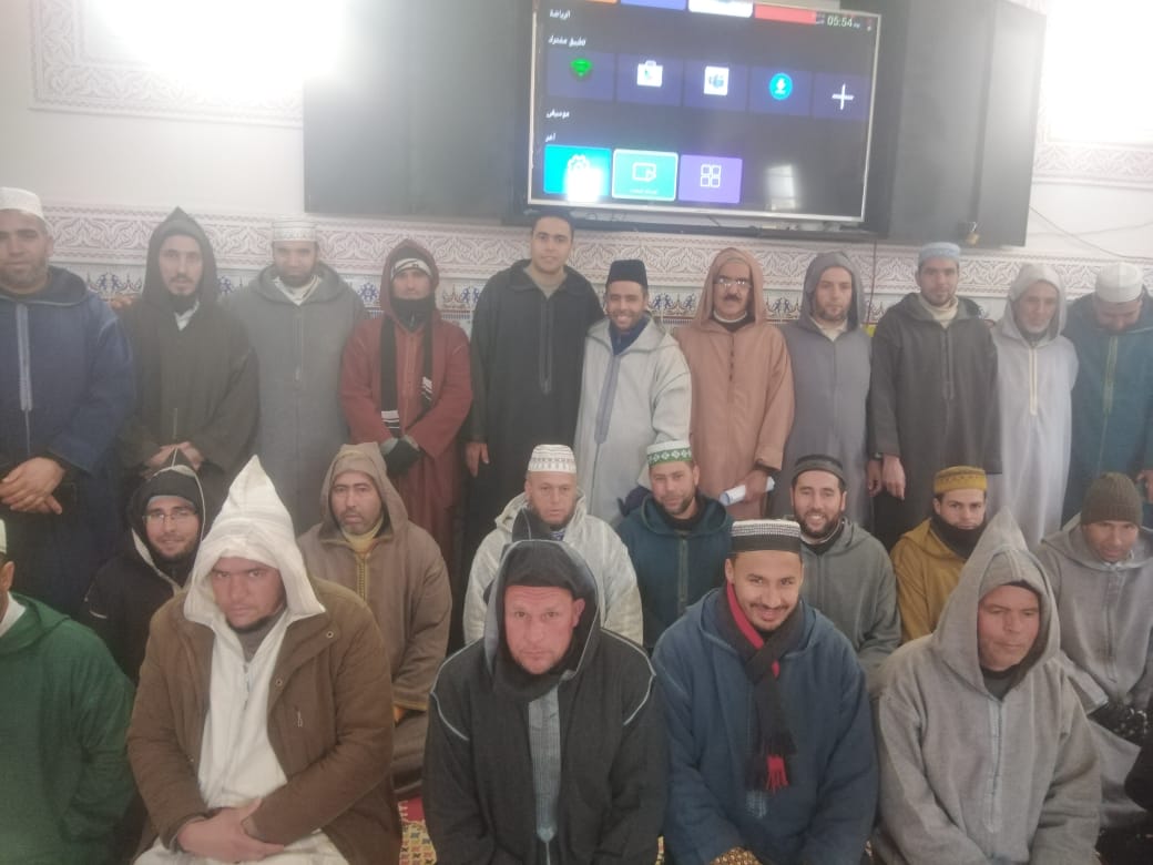 زيارة تفقدية لمتابعة دروس ميثاق العلماء بالمسجد المركزي بجماعة بورد