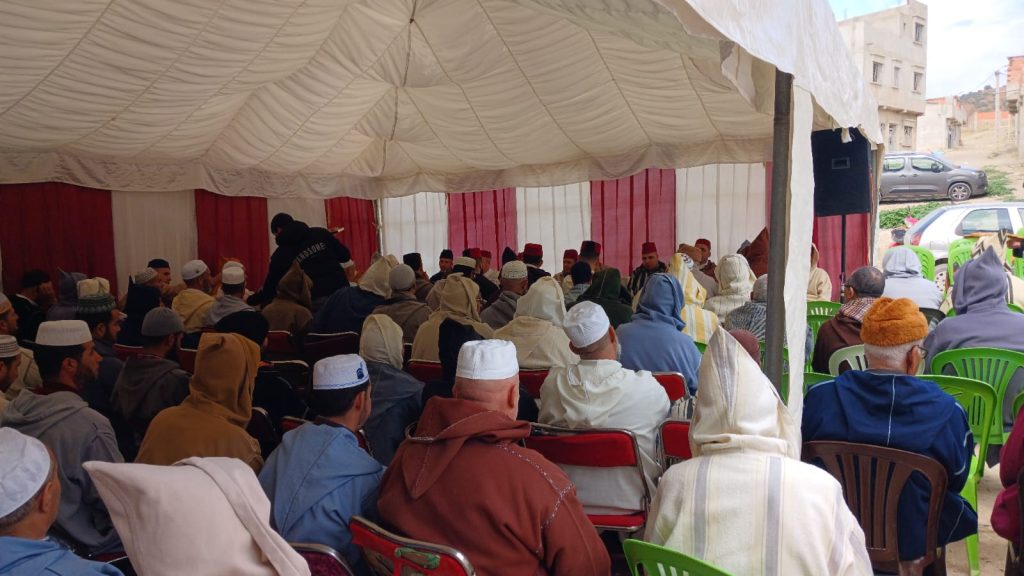 IMG-20250212-WA0007-1024x576 لقاء تواصلي لفائدة القيمين الدينيين وساكنة مركز جماعة بني فراسن،  تحت عنوان ( عمارة المساجد و دورها في تسديد التبليغ)