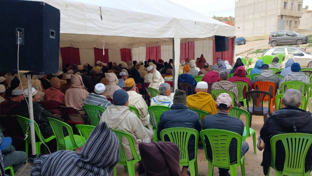 IMG-20250212-WA0014-1024x576 لقاء تواصلي لفائدة القيمين الدينيين وساكنة مركز جماعة بني فراسن،  تحت عنوان ( عمارة المساجد و دورها في تسديد التبليغ)