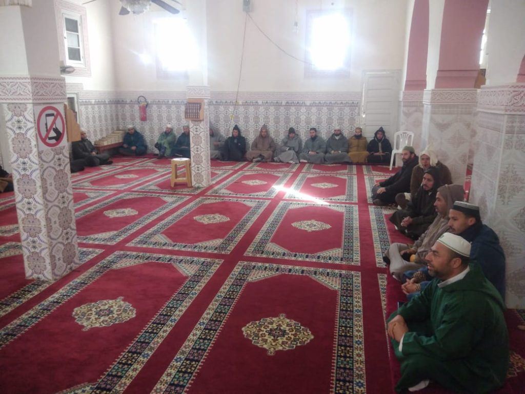 bffa4446-d2b4-4cd2-9bb7-2de4fcdfe068-1024x768 زيارة تفقدية لمتابعة دروس ميثاق العلماء بالمسجد المركزي بجماعة بورد