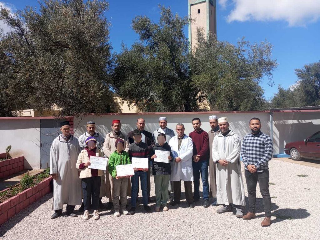 1000232755-1024x770 مسابقة قرٱنية لفائدة التلاميذ و التلميذات بمجموعة مدارس بني وردان بجماعة بوشفاعة