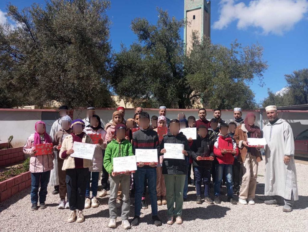 1000232764-1024x770 مسابقة قرٱنية لفائدة التلاميذ و التلميذات بمجموعة مدارس بني وردان بجماعة بوشفاعة