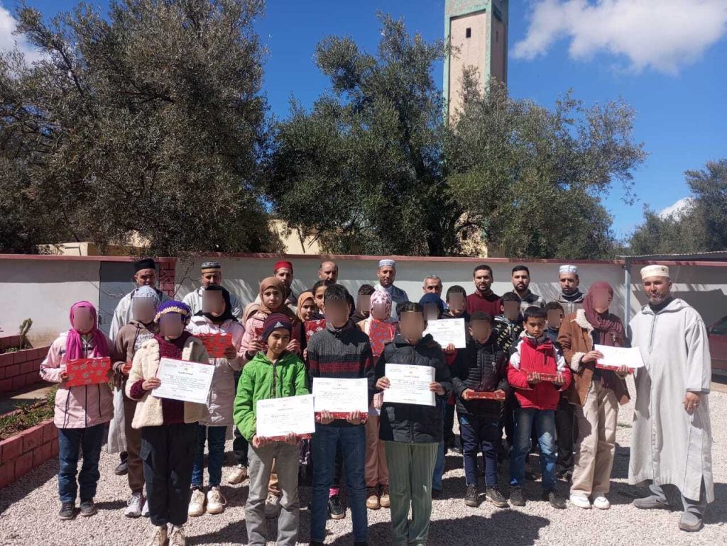 1000232767-1024x770 مسابقة قرٱنية لفائدة التلاميذ و التلميذات بمجموعة مدارس بني وردان بجماعة بوشفاعة