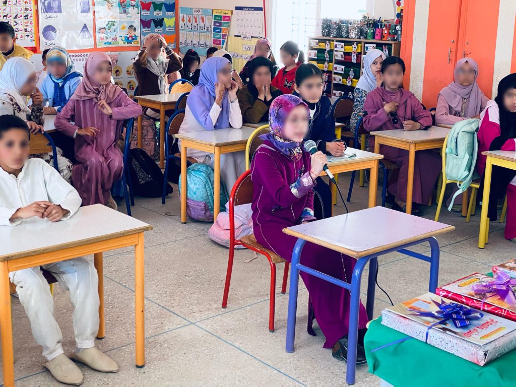 1000235817-1024x768 مسابقة قرٱنية لفائدة التلاميذ و التلميذات بمؤسسة أولاد ازباير الرائدة.