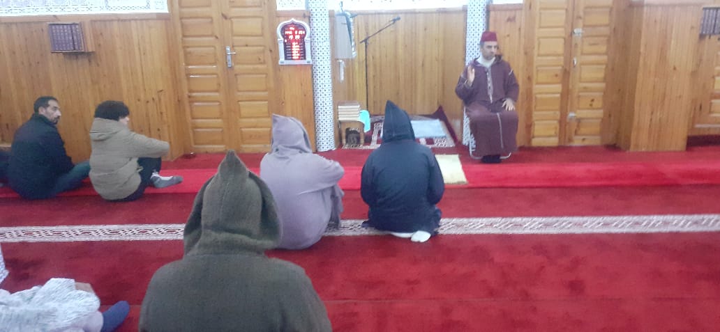 درس وعظي بعنوان : “دور الصيام في تجديد الإيمان واكتساب أسراره”  (بمنطقة التجريب 7) أكنول.