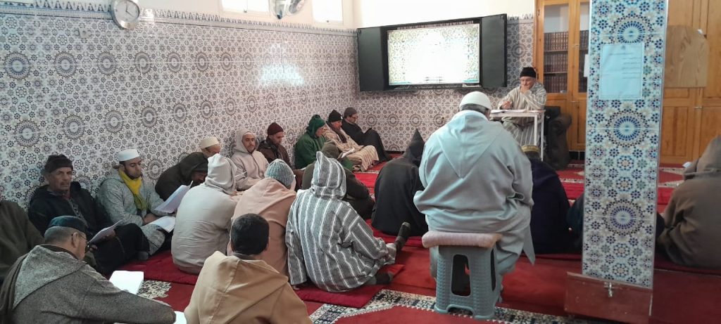 2ecfd496-2c38-4c22-8d5e-0bedcf22ed1c-1024x461 زيارة تفقدية لمتابعة دروس ميثاق العلماء بمسجد القلعة (رأس الماء) بجماعة باب بودير