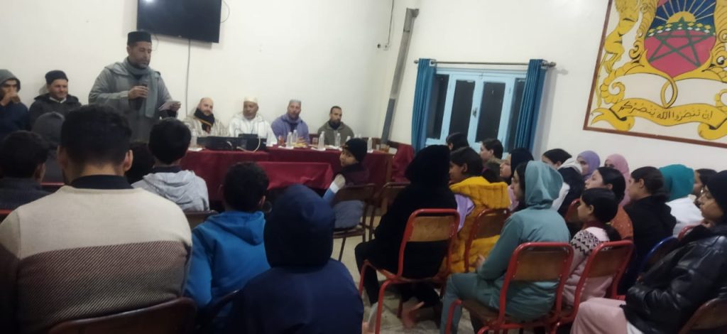 IMG-20250313-WA0007-1-1024x470 أمسية قرآنية بفضاء المؤسسة الإجتماعية دار الطالب والطالبة بجماعة بوشفاعة