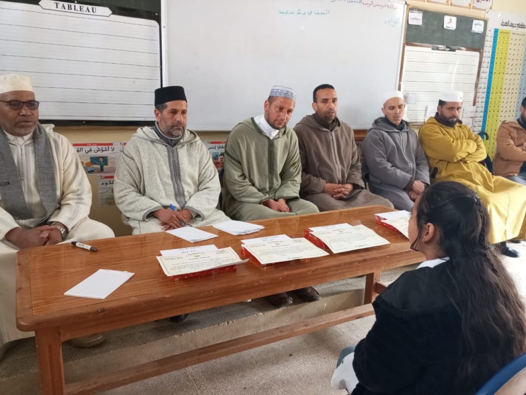 IMG-20250324-WA0055-1024x770 مسابقة قرٱنية لفائدة التلاميذ و التلميذات بمجموعة مدارس أهل بودريس ببوشفاعة