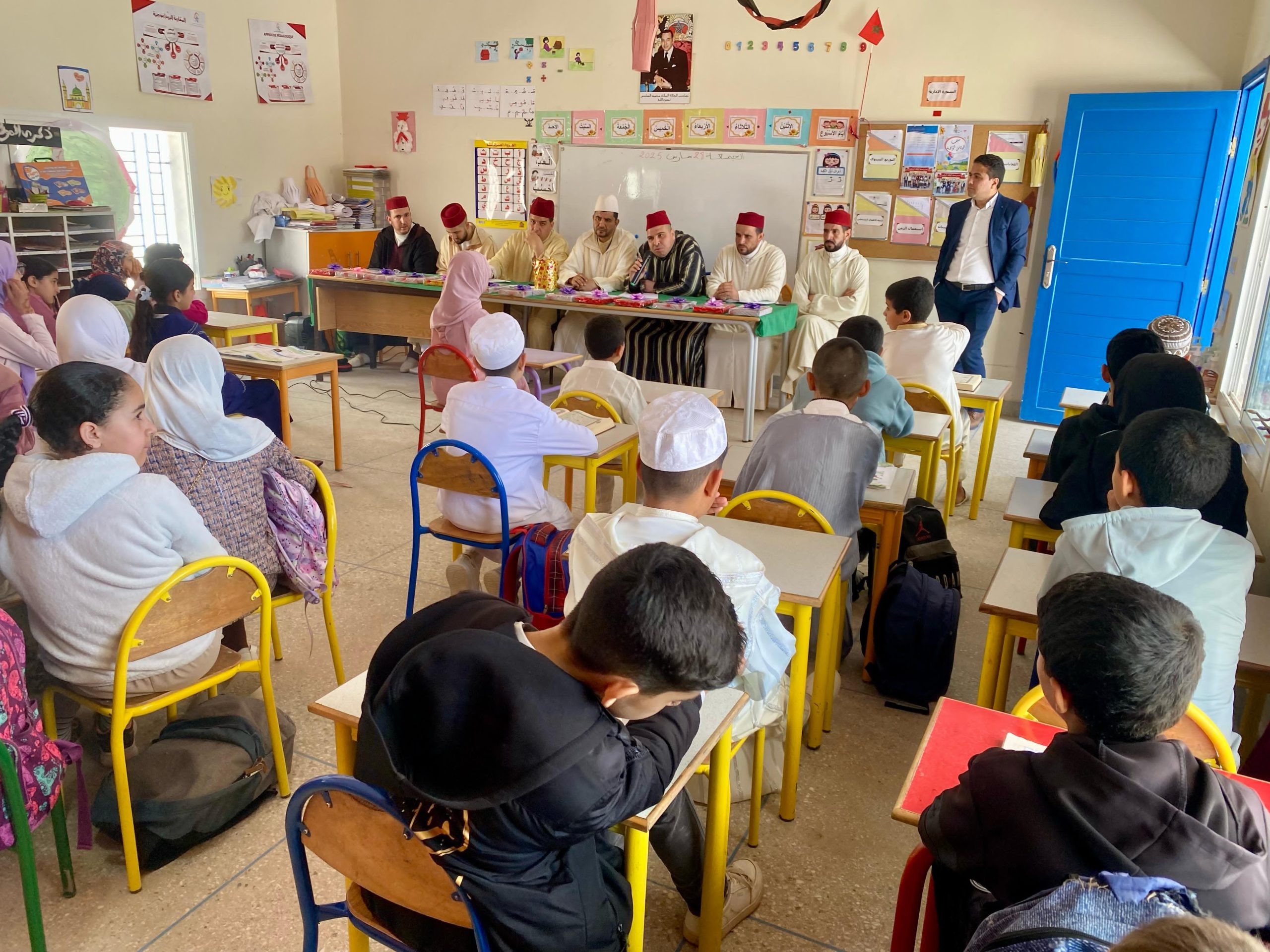 مسابقة قرٱنية لفائدة التلاميذ و التلميذات بمؤسسة أولاد ازباير الرائدة.