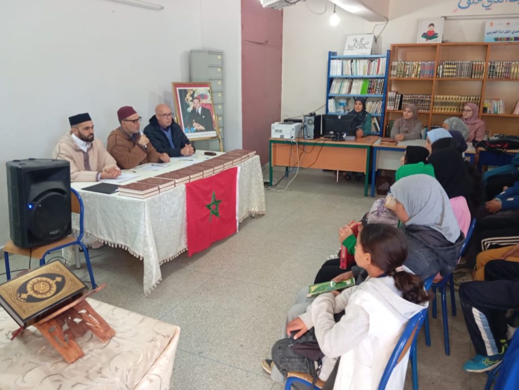 IMG-20250330-WA0036-1024x770 مسابقة قرآنية لفائدة تلاميذ وتلميذات الثانوية الإعدادية  علال الفاسي