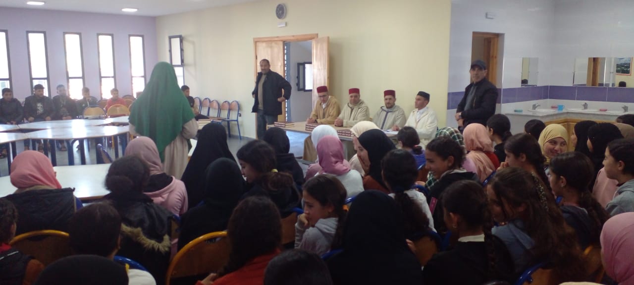 *** أمسية ثقافية بفضاء مؤسسة الرعاية الاجتماعية دار الطالب والطالبة بمركز بني لنت .