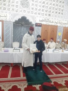 e37aa12d-bbdf-4388-92ef-3631c3b55289-225x300 *** مسابقة في حفظ وتجويد القرآن الكريم بمسجد : "الوفاء بأكنول" .