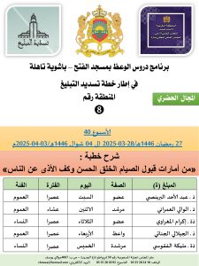 جداول-تسديد-التبلغ-تازة-الأسبوع-عشر_page-0008-225x300 *** برنامج دروس تسديد التبليغ الخاص بمناطق التجريب : ( ‘ الأسبوع 40 ‘ ) . من 27 رمضان 1446هـ/28-03-2025 إلى 04 شوال 1446هـ/03-04-2025م