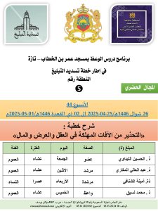 جداول-تسديد-التبلغ-تازة-الأسبوع-العن-عشر_page-0005-4-225x300 *** برنامج دروس تسديد التبليغ الخاص بمناطق التجريب : ( ‘ الأسبوع 44 ‘ ) من 26 شوال 1446هـ/25-04-2025 إلى 02 ذي القعدة 1446هـ/01-05-2025م