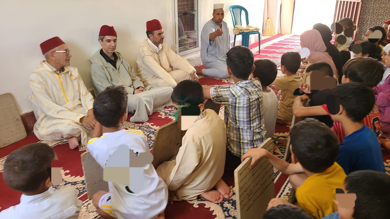 نشاط بمناسبة انطلاق الدورة الصيفية لتحفيظ القرآن الكريم بكتاب مسجد تعاونية النصر بجماعة بوزملان