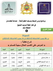 جداول-تسديد-التبلغ-تازة-الأسبوع-العن-عشر-Copie_page-0004-225x300 *** برنامج دروس تسديد التبليغ الخاص بمناطق التجريب : ( ‘ الأسبوع 54 ‘ ) من 08 محرم 1447هـ/04-07-2025 إلى 14 محرم 1447هـ/10-07-2025م