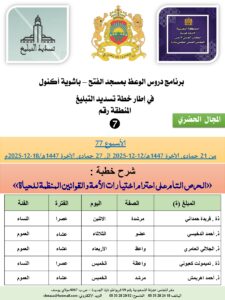 جداول-تسديد-التبلغ-تازة-الأسبوع-العن-عشر-Copie_page-0007-1-225x300 برنامج دروس تسديد التبليغ الخاص بمناطق التجريب : ( ‘ الأسبوع 77 ‘ ) من 21 جمادى الآخرة 1447هـ/12-12-2025 إلى 27 جمادى الآخرة 1447هـ/18-12-2025م