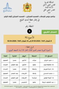 card-zone-3-2-202x300 برنامج دروس تسديد التبليغ الخاص بمناطق التجريب : ( ‘ الأسبوع 92 ‘ ) من 8 شوال 1447 / 2026-03-27 إلى 14 شوال 1447 / 2026-04-02