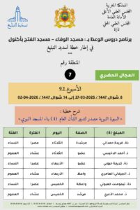 card-zone-7-3-201x300 برنامج دروس تسديد التبليغ الخاص بمناطق التجريب : ( ‘ الأسبوع 92 ‘ ) من 8 شوال 1447 / 2026-03-27 إلى 14 شوال 1447 / 2026-04-02