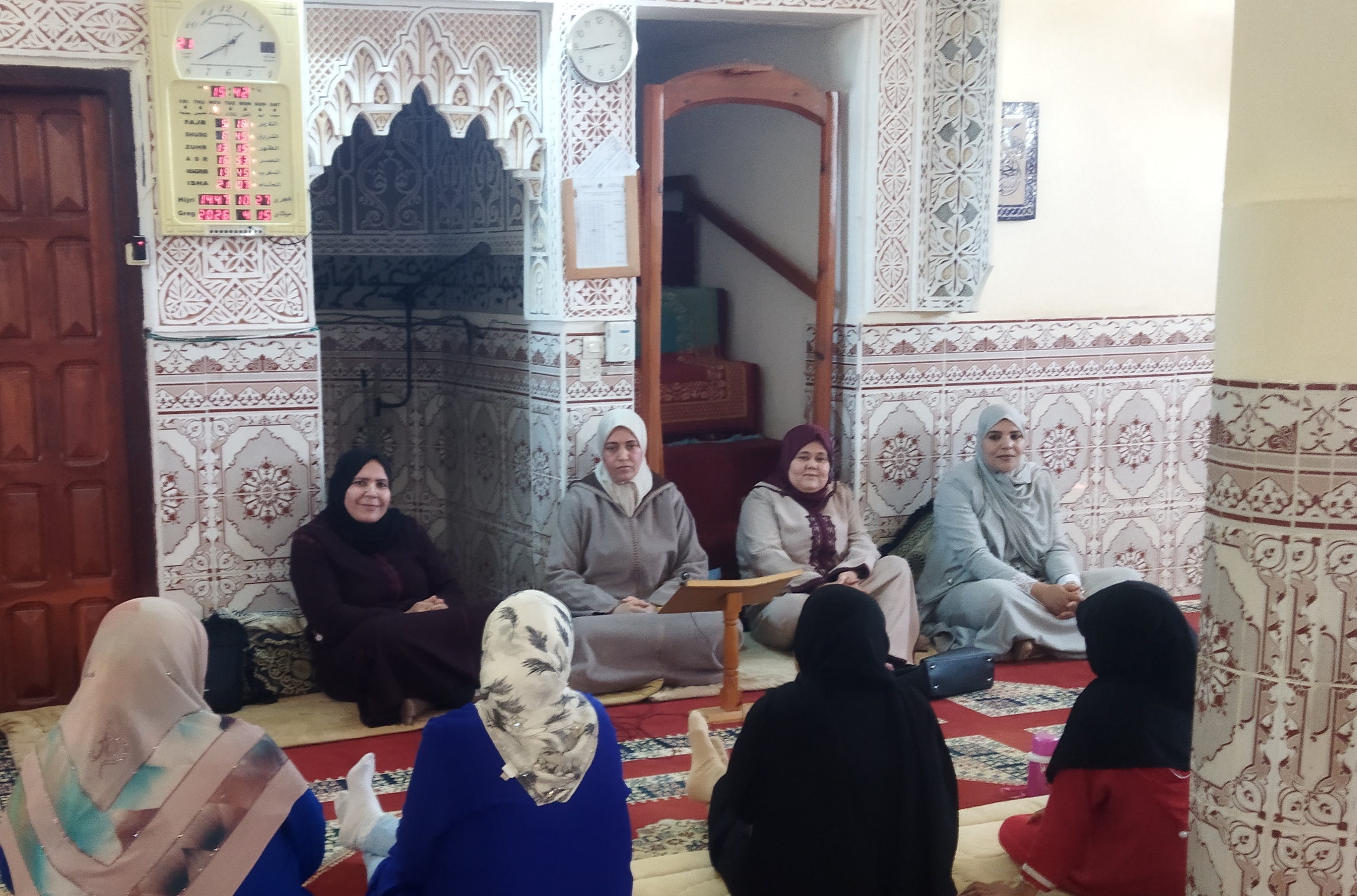 نشاط في موضوع: قافلة فقهية بمسجد تعاونية فرج الله بوحلو (إعداد: المرشدة عائشة العمري)