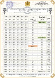 4-211x300 حصص أوقات الصلوات الخمس.